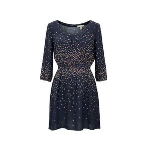 Cooperative long sleeve navy blue dress fully lined size large